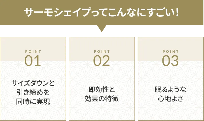 サーモシェイプってこんなにすごい!